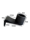 Yuvarlak Baza Büyük Yan Tutucu Yatak Stoperi Destek Elemanı Plastik(SİYAH) Siyah SİYAH - 4 ADET thumbnail 5