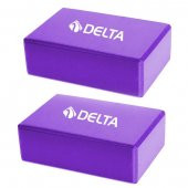 Delta Çiftli Yoga Blok - 2 Adet Yoga Block - Eva Yoga Bloğu Seti - 1