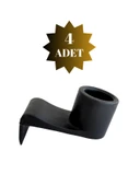 Yuvarlak Baza Büyük Yan Tutucu Yatak Stoperi Destek Elemanı Plastik(SİYAH) Siyah SİYAH - 4 ADET thumbnail 1