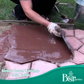 Bahçe Taş Kalıp Beton Kalıbı Zemin Kaplama Kalıbı 42x40 Cm Sirius Desen / 2 Adet / Bsr Garden - 3