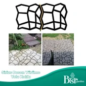 Bahçe Taş Kalıp Beton Kalıbı Zemin Kaplama Kalıbı 42x40 Cm Sirius Desen / 2 Adet / Bsr Garden - 8