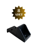 Baza Büyük Yan Düz Tutucu Yatak Stoperi Destek Elemanı Plastik(Siyah) Siyah SİYAH - 8 ADET thumbnail 1