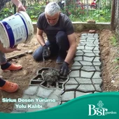 Bahçe Taş Kalıp Beton Kalıbı Zemin Kaplama Kalıbı 42x40 Cm Sirius Desen / 4 Adet / Bsr Garden - 7