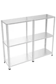 43x120x150 2 li bitişik 3 katlı çelik raf modülü - 1