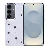 Samsung Galaxy S25 Kılıf Airbag Tasarımlı Simli Şeffaf Kutup Kapak thumbnail 5