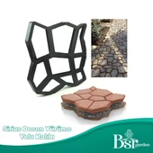Bahçe Taş Kalıp Beton Kalıbı Zemin Kaplama Kalıbı 42x40 Cm Sirius Desen / 8 Adet / Bsr Garden - 1