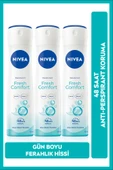 Kadın Sprey Deodorant Fresh Comfort 48 Saat Koruma 150mlx3 - 1