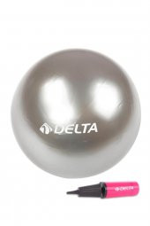 Delta 20 cm Gümüş Pilates Denge Egzersiz Topu + Pilates Topu Pompası - 1
