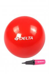 Delta 25 cm Kırmızı Pilates Denge Egzersiz Topu + Pilates Topu Pompası - 1