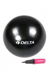 Delta 25 cm Siyah Pilates Denge Egzersiz Topu + Pilates Topu Pompası - 1