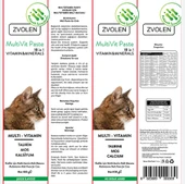 ZVOLEN Multivit Taurin Ve Kalsiyum Multivitamin Kedi Macunu 100 Ml - 1