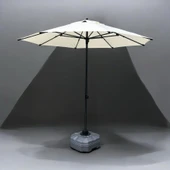 Alubrella Güneş Şemsiyeleri, Su Geçirmez 225/8 (YUVARLAK) - 3