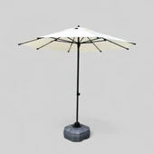 Alubrella Güneş Şemsiyeleri, Su Geçirmez 225/8 (YUVARLAK) - 1