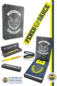 Fenerbahçe Orijinal Established 1907 Şal Atkı Bileklik ve Uçlu Kalem Set Kanarya Baskılı Ahşap Kutu thumbnail 1