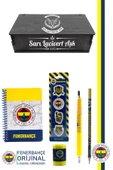 Fenerbahçe Orijinal Lisanslı Kalem Kalemtraş Bloknot Silgi Hediyelik Set - 1