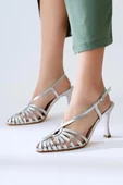 Papuçcity Mnrs 03127 9 Cm Topuklu Kadın Stiletto Abiye Ayakkabı - 4