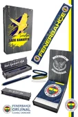 Fenerbahçe Orijinal Her Zaman Hep Seninleyiz Şal Atkı Bileklik, Kalem Set Kanarya Baskı Ahşap Kutu thumbnail 1