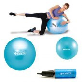 Delta 55 cm Pilates Topu 20 cm Mini Denge Topu Ve Pompası Seti - 5