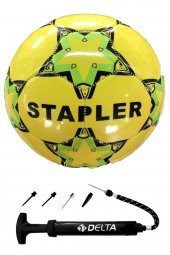 Delta Stapler 5 Numara Dikişli Futbol Topu + Top Pompası - 1