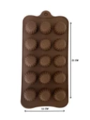 SİLİKON ÇİKOLATA KALIBI ÇİÇEK 21-11 CM thumbnail 1