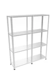 31x150x100 2 li bitişik 4 katlı çelik raf modülü - 1