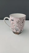TANTİTONİ SIAKI DESENLİ AÇIK PEMBE PORSELEN KUPA 320 ML - 1