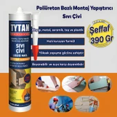 Montaj Yapıştırıcı Sıvı Çivi 390 gr Su Geçirmez Mutfak Banyo Ahşap Dolap Beton Fayans Mermer - 1