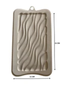 SİLİKON ÇİKOLATA KALIBI SU DALGA DESENLİ 21*11 CM - 1