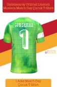 Galatasaray Orijinal Lisanslı Muslera Match Day Çocuk T-shirt + Bileklik Set Hediyelik Ahşap Kutulu - 3
