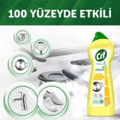 Cif Cleanboost Krem Yüzey Temizleyici Limon Kokulu Yağ ve Kireç Sökücü Leke Çıkarıcı 500 ml x 4 adet thumbnail 3