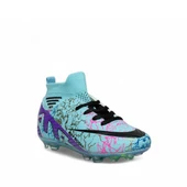 Laliga 565 Mavi Erkek Çocuk Çoraplı Krampon Ayakkabı - 6