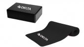 Delta 10 mm Yoga Mat-Yoga Minderi ve Yoga Blok-Yoga Köpüğü Siyah - 1