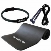 Delta 15 mm Pilates Minderi 35 cm Pilates Çemberi Atlama İpi Seti - 1