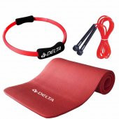 Delta 15 mm Pilates Minderi 35 cm Pilates Çemberi Atlama İpi Seti - 1
