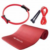 Delta 15 mm Pilates Minderi 38 cm Pilates Çemberi Atlama İpi Seti - 1