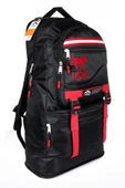 Deprem Çantası Körüklü Reflektörlü 65 Litre Siyah Kırmızı thumbnail 1