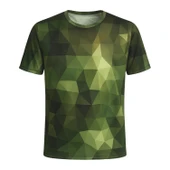 Kamuflaj Prizma Desenli Mikrofiber Tişört - Avcı Tişört - Hızlı Kurur thumbnail 2