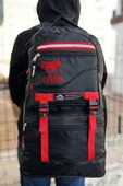 Deprem Çantası Körüklü Reflektörlü 65 Litre Siyah Kırmızı thumbnail 3