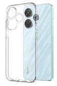 Xiaomi Redmi 13 4G Uyumlu Kartlı Şeffaf Silikon Kılıf - 1