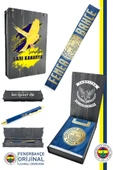 Fenerbahçe Orjinal Canım Feda Olsun Fenerbahçe Şal Atkı Tükenmez Kalem Set Kanarya Baskı Ahşap Kutu thumbnail 1