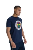 Fenerbahçe Orijinal Kabartma Logo Lacivert Tribün T-Shirt + Bileklik Set Hediyelik Ahşap Kutulu - 6