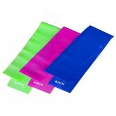 Delta 3 lü Pilates Bandı 120 cm x 7,5 cm Egzersiz Direnç Lastiği - 1
