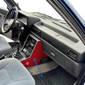 Renault Broadway R9/11 Spring Fairway Flash Torpido Orta Konsol Koruma Kırmızı Yan Kaplama Halısı - 4