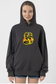 Cobra Kai Logo Füme Kadın 2ip Kapşonlu thumbnail 1