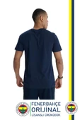 Fenerbahçe Orijinal Lisanslı Kabartma Logo Lacivert Tribün T-Shirt - 2