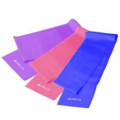 Delta 3 lü Pilates Bandı 150 Cm x 15 Cm Egzersiz Direnç Lastiği - 1