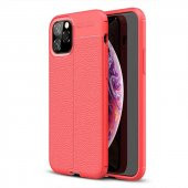 Apple iPhone 11 Pro Max Kılıf Zore Niss Deri Desenli Silikon - 1