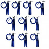 Delta 10 Adet Pro Crossfit Speed Jump Rope Alüminyum Sap Çelik Telli Hızlı Atlama İpi - 1