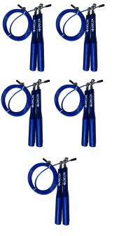 Delta 5 Adet Pro Crossfit Speed Jump Rope Alüminyum Sap Çelik Telli Hızlı Atlama İpi - 1