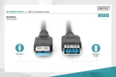 DIGITUS AK-300203-018-S 1,8m USB3.0 UZATMA. AE/AD - 3